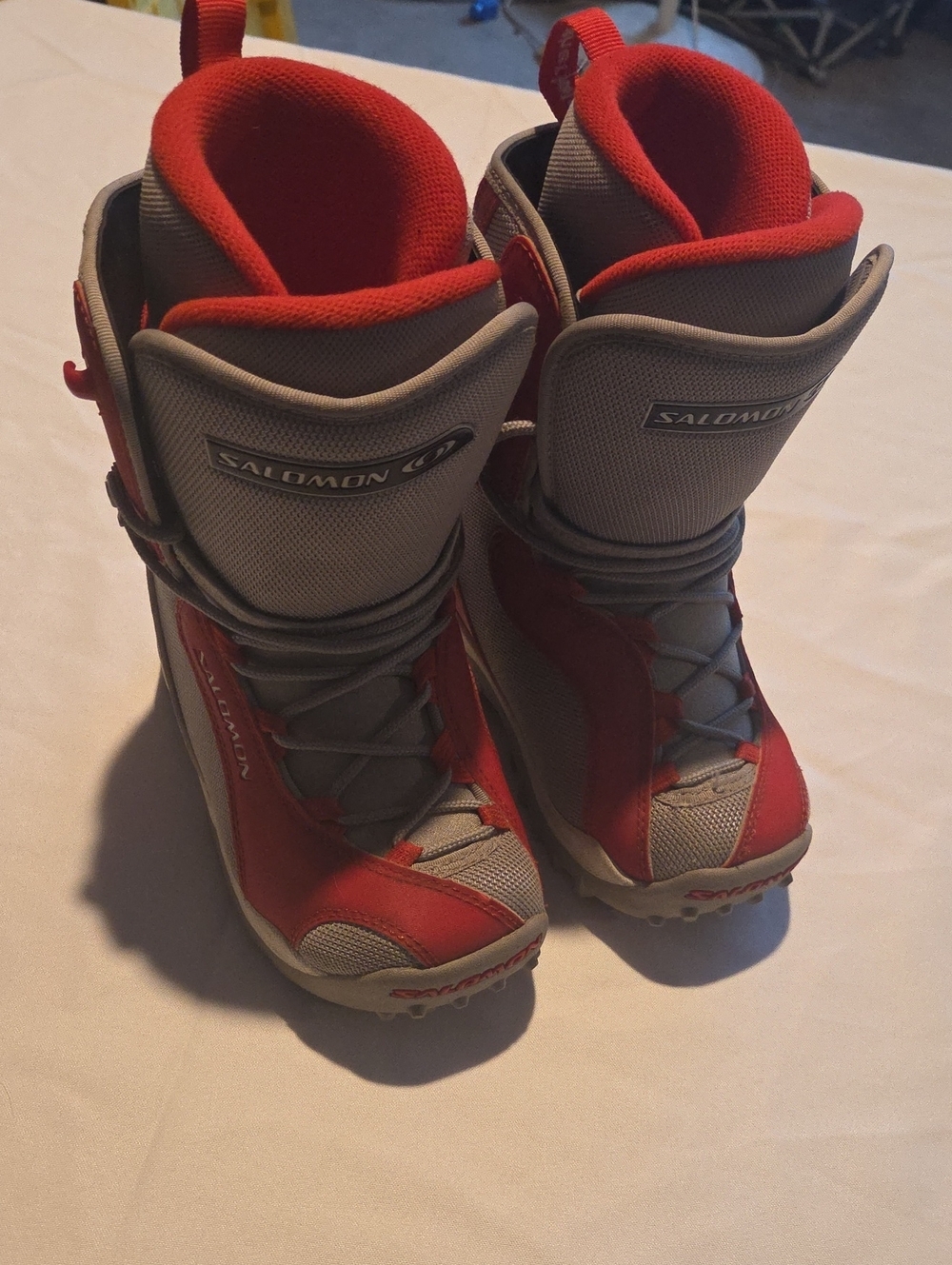 Salomon Kids Red and Gray Winter Boots